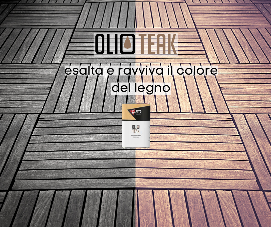 Olio Teak- olio protettivo per legno - SD Color